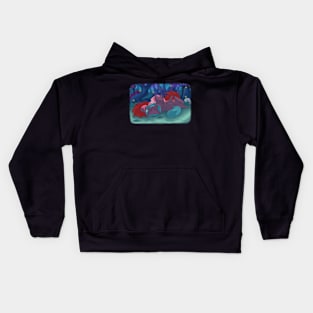 Sleepy Space Cats Kids Hoodie